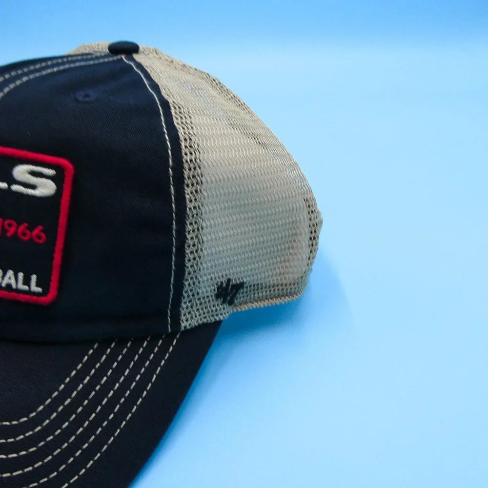 '47 Hat‎ Youth Chicago Bulls Navy Tan Mesh Clean Up Adjustable Snapback Cap NBA